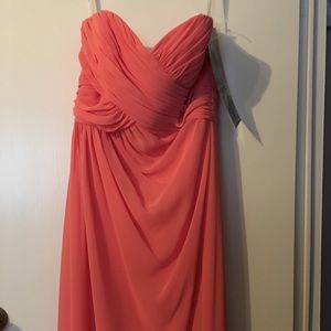 Social Bridesmaids Salmon Formal Dress